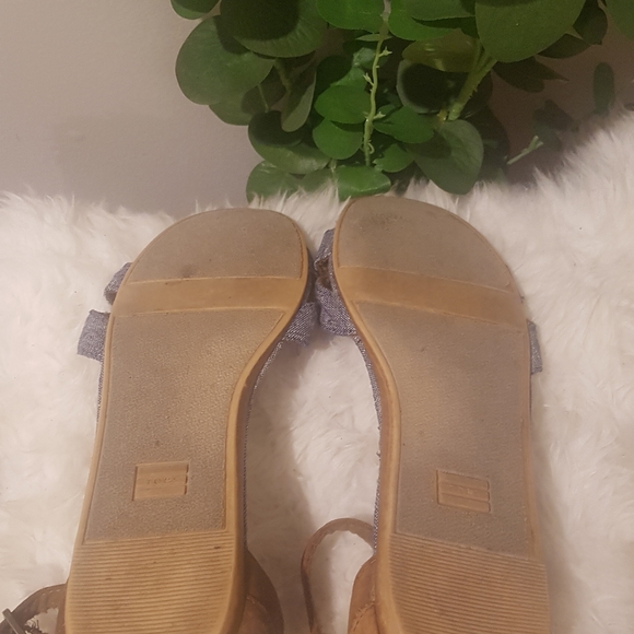 💫HOST PICK×2💫❤ TOMS Denim Correa Sandal size 8 - Picture 5 of 7